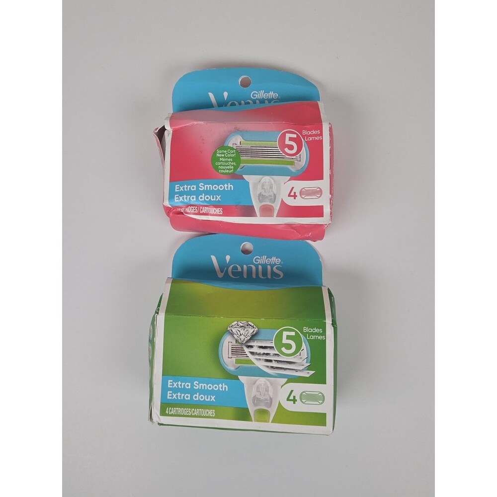 Gillette Venus Sensitive Extra Smooth 5 Blade Cartridges Two Packs Of Four